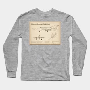 Mikoyan-Gurevich MiG-21 bis Fishbed Fighter - SD Long Sleeve T-Shirt